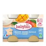 Brassé mangue au lait de brebis français BIO - dès 6 mois, Babybio (2 x 130 g)