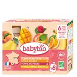 Gourdes multifruits BIO - dès 6 mois, Babybio (8 x 90 g)