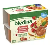 Coupelles 100% fruits pommes, fraises, bananes - dès 6 mois, Blédina (4 x 100 g)