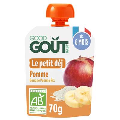 Le Petit Déj' Pomme BIO - dès 6 mois, Good Goût (70 g)