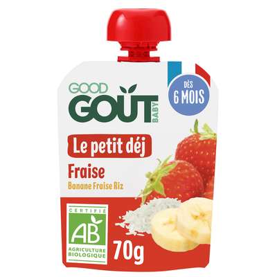 Le Petit Déj' Fraise BIO - dès 6 mois, Good Goût (70 g)