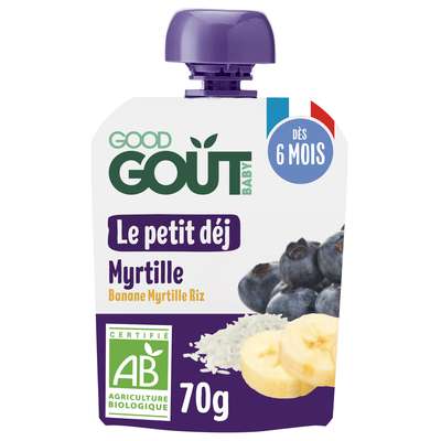 Le Petit Déj' Myrtille BIO - dès 6 mois, Good Goût (70 g)