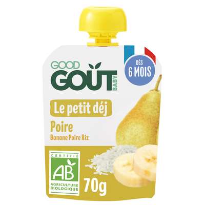 Le Petit Déj' Poire BIO - dès 6 mois, Good Goût (70 g)
