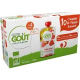 Pack Jumbo Fraise Banane BIO - dès 6 mois, Good Goût (10 x 120 g)