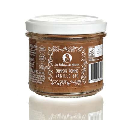Compote pomme vanille BIO - dès 6 mois, Les Délices de Noémie (110 g)
