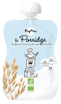 Gourde Le Porridge BIO - dès 6 mois, Popote (100 g)