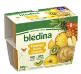 Coupelles 100% fruits pommes, kiwis, ananas - dès 8 mois, Blédina (4 x 100 g)