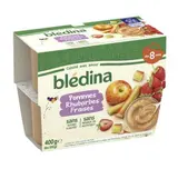 Coupelle fruits pomme, rhubarbe et fraise - dès 8 mois, Blédina (4 x 100 g)