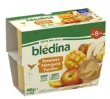 Coupelles 100% fruits pommes, mangues, passion - dès 8 mois, Blédina (4 x 100 g)