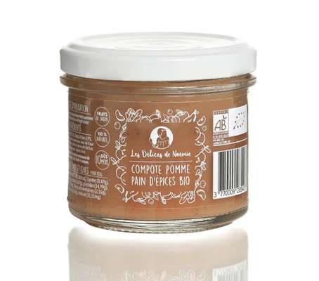 Compote pomme pain d'épices BIO - dès 10 mois, Les Délices de Noémie (110 g)
