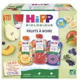 Fruits à boire 3 variétés BIO - dès 12 mois, Hipp (8 x 120 g)
