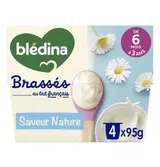 Brassés saveur nature - dès 6 mois, Blédina (4 x 95 g)