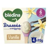 Brassés Vanille - dès 6 mois, Blédina  (4 x 95 g)