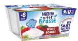 P'tit brassé fruits rouges sans sucre ajouté dès 6 mois, Nestlé (4 x 90 g)