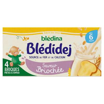Blédidej céréales saveur briochée - dès 6 mois, Blédina (4 x 250 ml)
