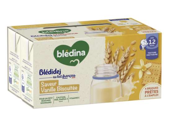 Blédidej croissance biscuité saveur vanille - dès 12 mois, Blédina (4 x 250 ml)