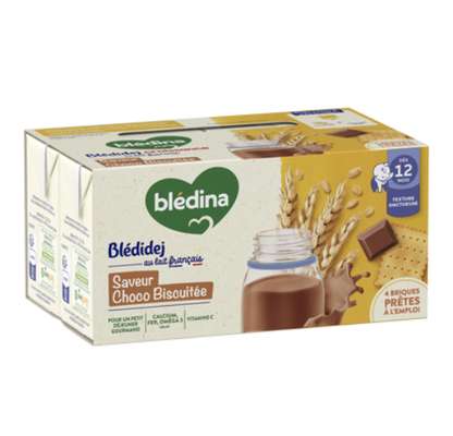 Blédidej croissance choco-biscuité - dès 12 mois,  Blédina (4 x 250 ml)