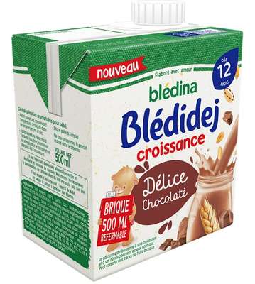 Blédidéj croissance délice chocolaté - dès 12 mois, Blédina (500 ml)