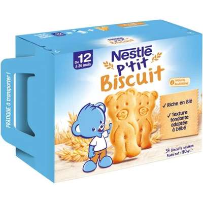 P'tit Biscuit bébé de 12 à 36 mois, Nestlé (180 g)