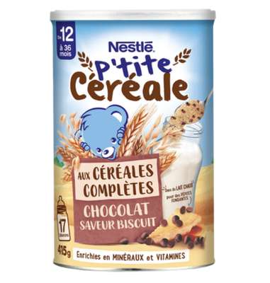 Céréales complètes chocolat biscuit - dès 12 mois, Nestlé (415 g)