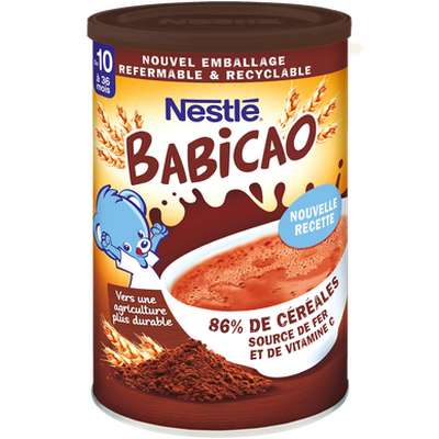 Babicao chocolat en poudre - dès 10 mois, Nestlé (400 g)