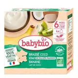 Gourde brassé coco kiwi et banane BIO - dès 6 mois, Babybio (4 x 85 g)