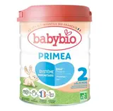 Primea 2 Lait en poudre au Lait de vache français BIO - de 6 à 12 mois, Babybio (800 g)