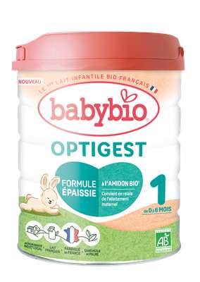 Optigest 1 Lait en poudre à l'Amidon BIO - de 0 à 6 mois, Babybio (800 g)
