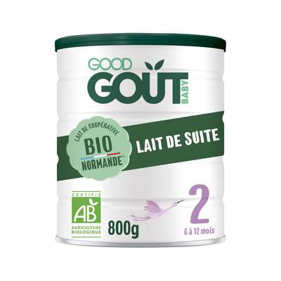 Lait de suite 2ème âge BIO – de 6 à 12 mois, Good Goût (800 g)