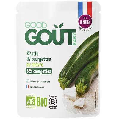 Risotto de courgettes au chèvre BIO - dès 8 mois, Good Goût (190 g)