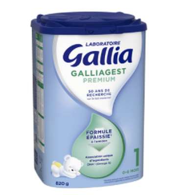 Galliagest Premium 1er âge formule épaissie -  de 0 à 6 mois, Gallia (820 g)