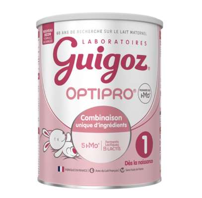 Lait 1er âge Optipro poudre de 0 à 6 mois, Guigoz (830 g)