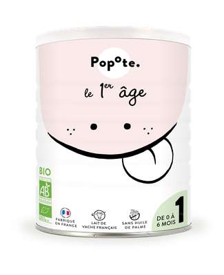 Lait infantile BIO - de 0 à 6 mois, Popote (Format compact - 400 g)