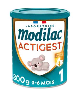 Lait en poudre 1er âge Actigest  - de 0 à 6 mois, Modilac (800 g)