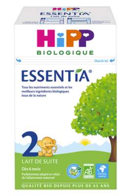 Lait 2 essential BIO - dès 6 mois, Hipp (600 g)