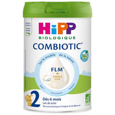 Lait en poudre Combiotic 2ème âge BIO  - de 6 à 12 mois, Hipp (800 g)