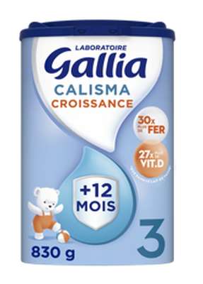 Lait de croissance Calisma 3 - dès 12 mois, Gallia  (830 g)