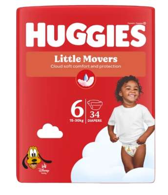 Couches Bébé T6 Disney Little Movers Pants 15 - 30 kg, Huggies (x 34)