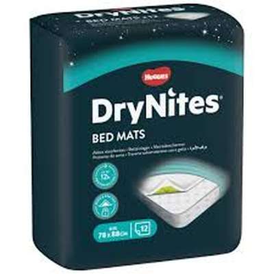Alèses jetables Drynites bed mats, Huggies (x 12)