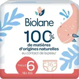 Couches culottes éco responsable T6 / 16kg,  Biolane (x 36)