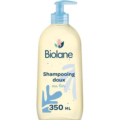 Shampoing bébé doux démêlant cheveux, Biolane (350 ml)
