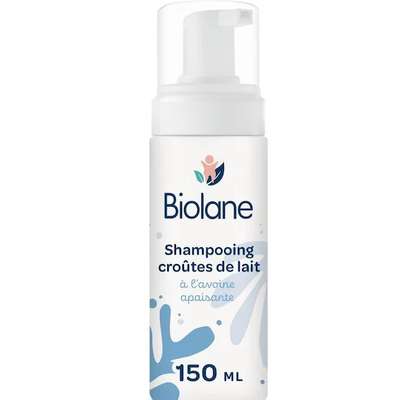 Shampoing anti-croûtes de lait bébé , Biolane (150 ml)