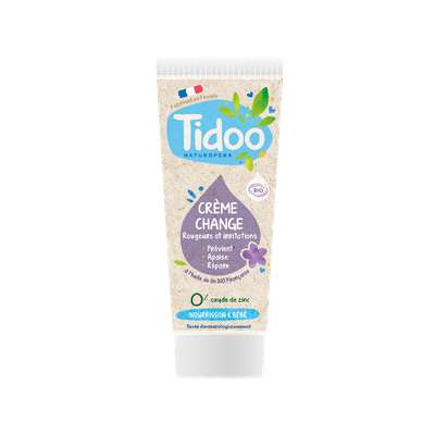 Crème de change réparatrice sans zinc à l'extrait de lin BIO, Tidoo (75 ml)