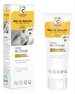 Crème de change bébé bébé au miel de manuka IAA 10+ BIO, Comptoir & Compagnies (75 ml)