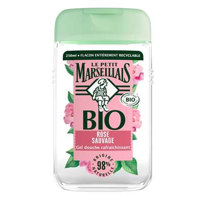 Gel douche bio à la rose sauvage, Le Petit Marseillais (250 ml)