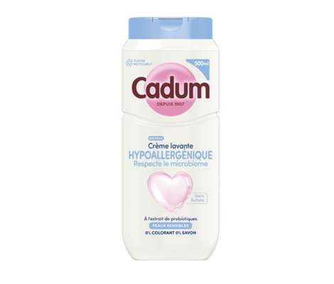 Crème lavante hypoallergénique, Cadum (500 ml)