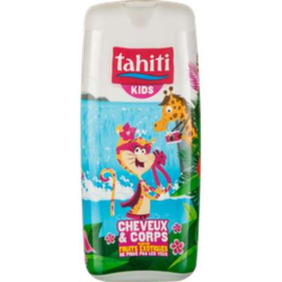Gel douche cheveux et corps parfum fruits exotiques, Tahiti Kids (300 ml)