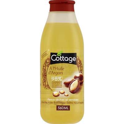 Douche huile Extra Nourrissante Argan, Cottage (560 ml)