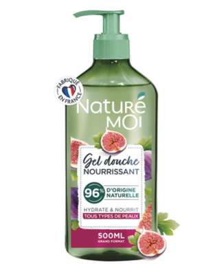 Gel douche nourrissant parfum figue de Provence, Nature Moi (500 ml)