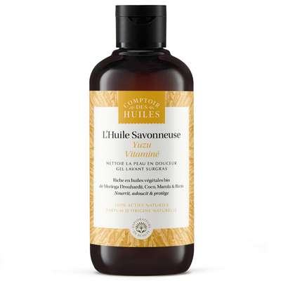 L'Huile Savonneuse - Yuzu vitaminé Bio, Comptoir des Huiles (250 ml)